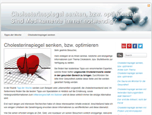 Tablet Screenshot of cholesterinspiegelsenken.info